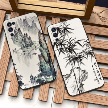 3D Relief Traditional Chinese Style Soft TPU Back Cover Case For ZTE Axon 30 Pro