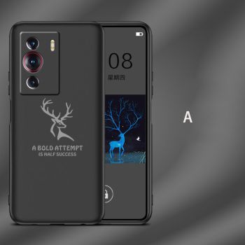 Auspicious Deer Series Micro Frosted Soft Silicone Protective Case For Nubia Z40 Pro
