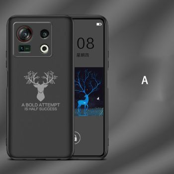Auspicious Deer Series Micro Frosted Soft Silicone Protective Case For Nubia Z40S Pro