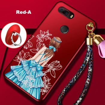 Beautiful Girl Series Ultra Thin Micro Frosted Soft Silicone Back Cover Case For Nubia Z18 Mini/Z18