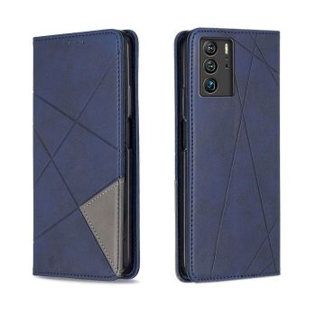 Contrasting Flip Leather Protective Case With Stand Function For ZTE Axon 40 Ultra