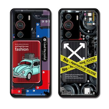 Creative Cartoon Disassembly Style PU Leather Back Cover Case For Nubia Z40 Pro