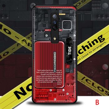 Creative Cartoon Disassembly Style PU Leather Back Cover Case For Nubia Red Magic 7S