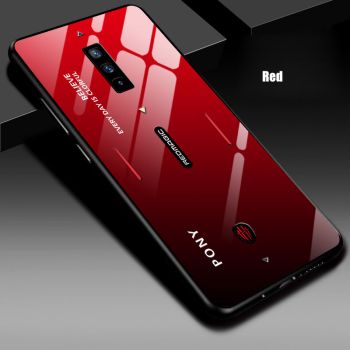 Gradual Change Style Glass Back Cover TPU Bumper Case For Nubia Red Magic 6/Red Magic 6 Pro