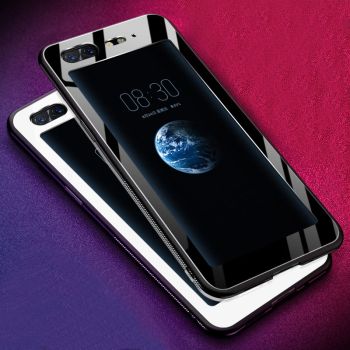 Gradual Change Style Tempered Glass Back Cover TPU Bumper Case For Nubia X