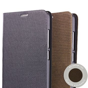High Quality Genuine Leather Diamond Grain Extreme Thin Flip Stand Protective Case For Nubia My Prague 