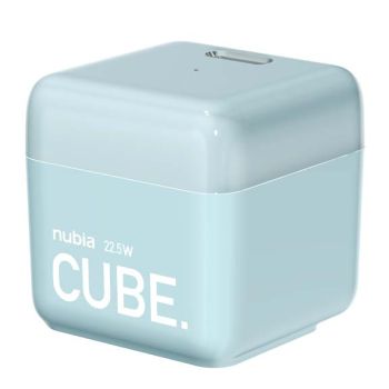 Original Nubia 22.5W Cube Sugar Colorful Fast Charger Blue
