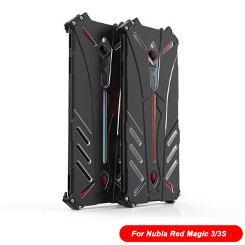 R-JUST Aluminum Metal Frame Bumper Shockproof Protective Case For Nubia Red Magic 3S/Red Magic 3