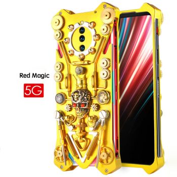 Simon Gothic Steampunk Mechanical Gear Metal Case For Red Magic 5G/5S