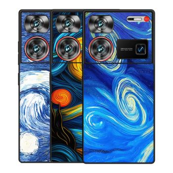 Starry Sky Oil Painting Trendy Cover Case For Nubia Z60 Ultra