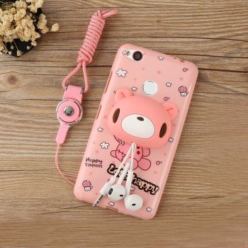 3D Cartoon Soft Silicone Multi-Function Protective Case With Lanyard For Nubia N1
