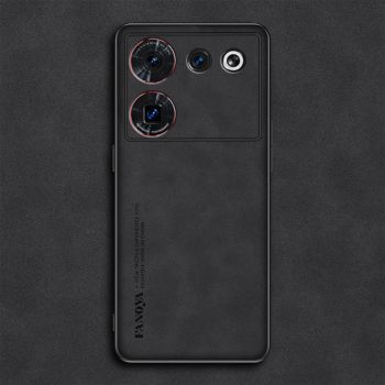 TPU Leather Coated Back Case For Nubia Z50 Ultra