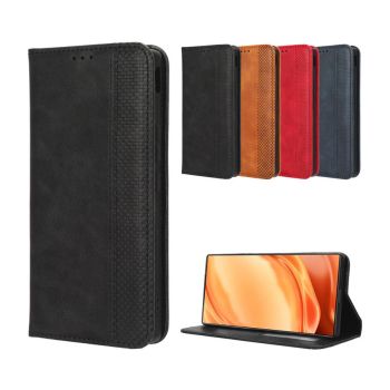 Vintage PU Leather Wallet Style Flip Stand Protective Case For Nubia Z50 Ultra