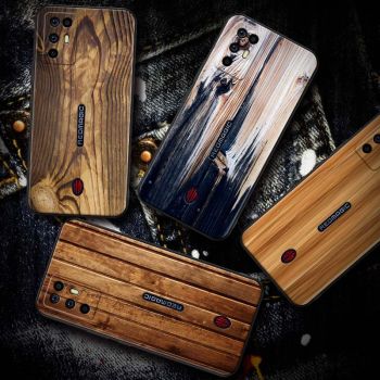 Vintage Wood Grain Series Soft Silicone Protective Case For Nubia Red Magic 6R