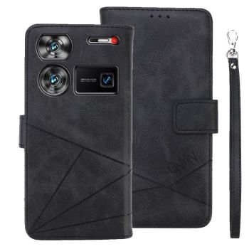 Wallet Stand Cover with Strap Leather Case For Nubia Z60 Ultra