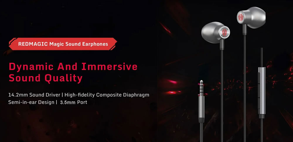 REDMAGIC Magic Sound Earphones - Dynamic Sound Quality for Ultimate Gaming Experience