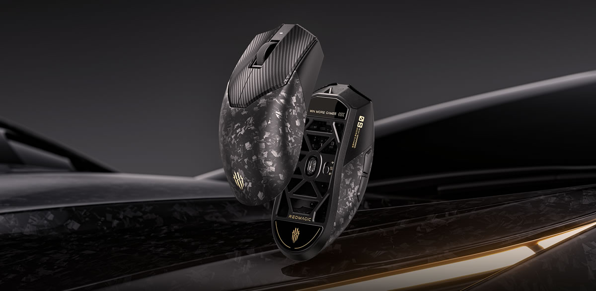RedMagic Carbon Fiber Gaming Mouse Review: 49g, 8KHz, PAW3950
