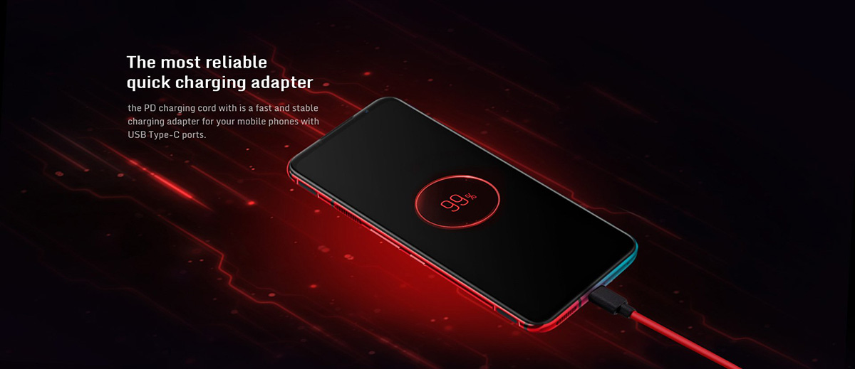 Original Nubia 55W charger