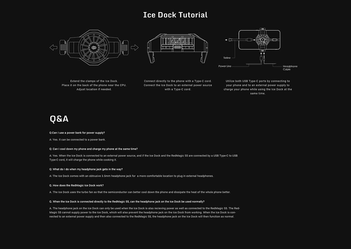 Original Nubia Ice Dock