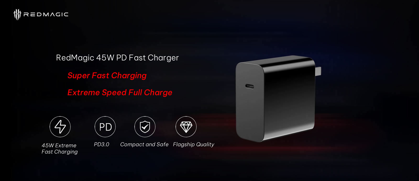 Original RedMagic 45W PD Fast Charger