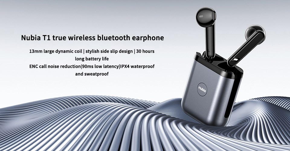 Original Nubia T1 TWS True Wireless Bluetooth Gaming Earbuds