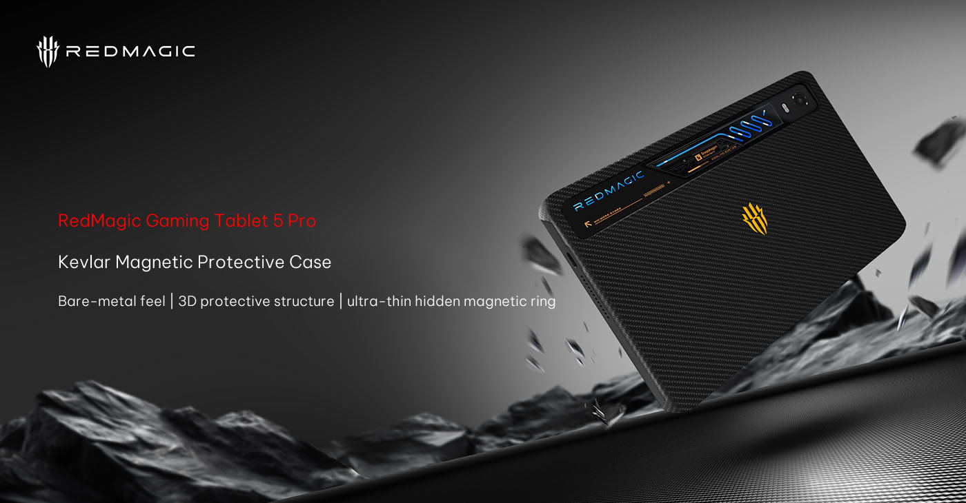 Original REDMAGIC Gaming Tablet 5 PRO (REDMAGIC Astra 2) Kevlar Magnetic Protective Case