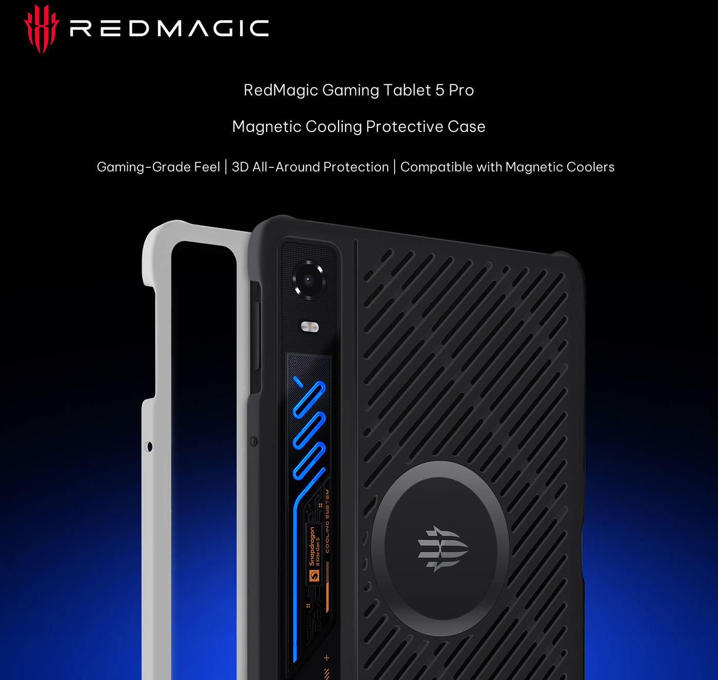 Original RedMagic Gaming Tablet 5 PRO (REDMAGIC Astra 2) Magnetic Cooling Protective Case