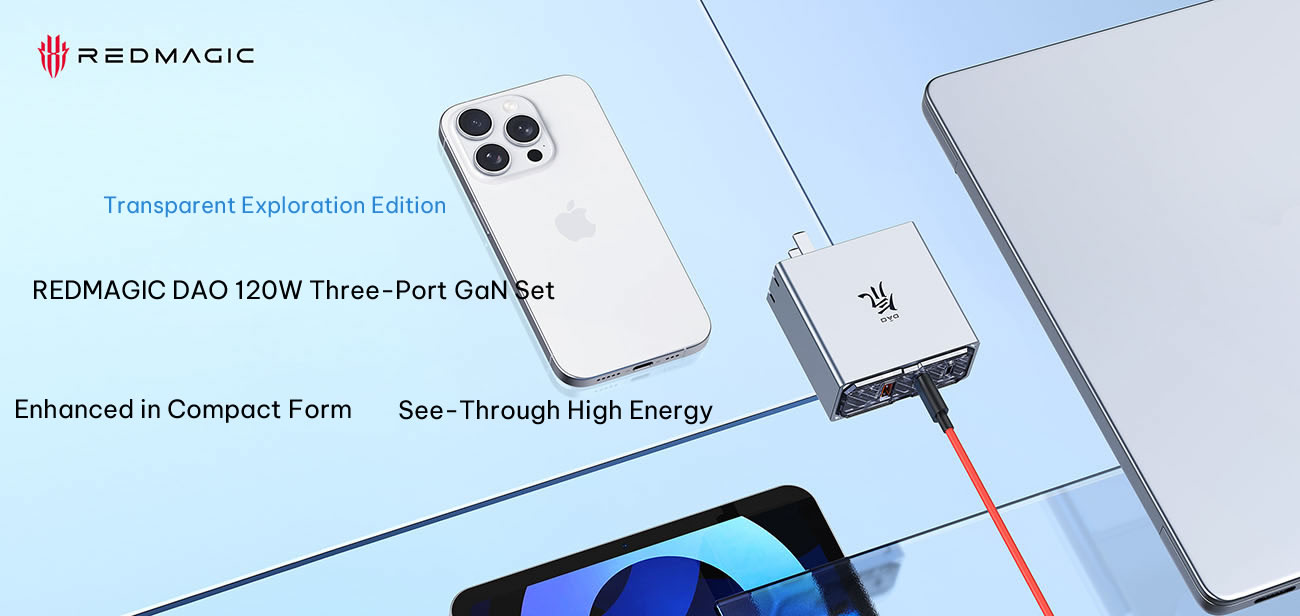 original REDMAGIC 120W GaN fast charger